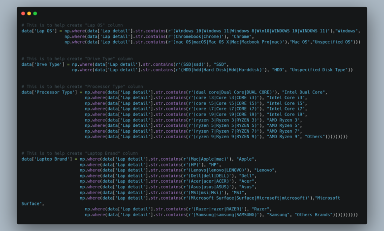 transforming data with pandas and regular expression